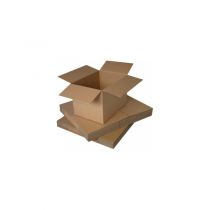 Caisse carton simple cannelure longueur de 35 à 50 cm