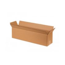 Caisse carton format long ouverture grand côté