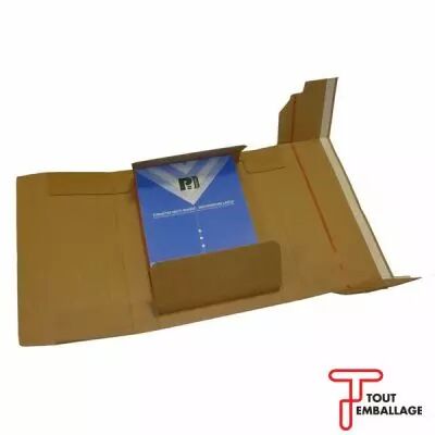 Etui livre renforc� avec fermeture adh�sive