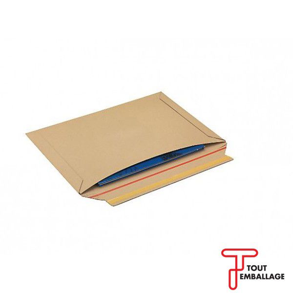 Pochette carton à fermeture adhésive - Pochette carton et plastique