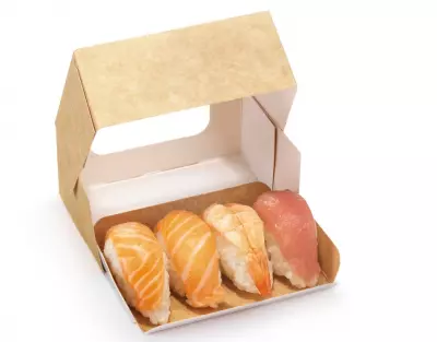 Bo�te carton fen�tre avec plateau support