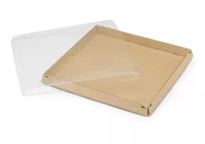 Bo�te pizza � couvercle transparent