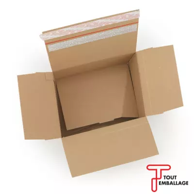 Caisse � fond automatique plat bande adh�sive ALLER/RETOUR