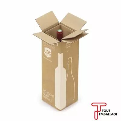 Caisse bouteille en carton renforc�e