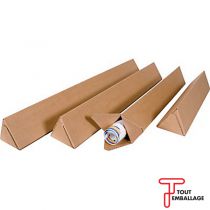 Caisse carton format long triangulaire