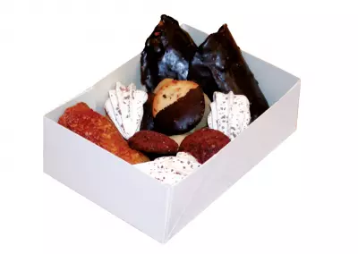 Caissette carton blanc p�tissi�re
