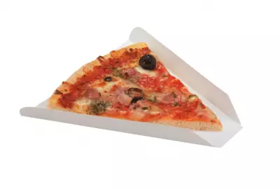 Carr� carton rain� et part triangulaire blanche