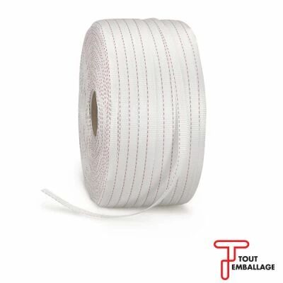 Feuillard textile tiss� renforc�