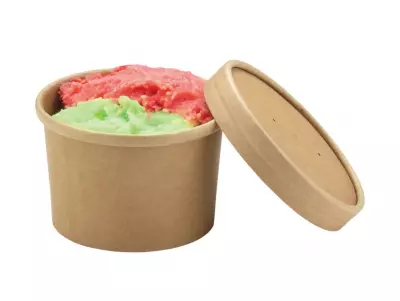 Pot carton brun