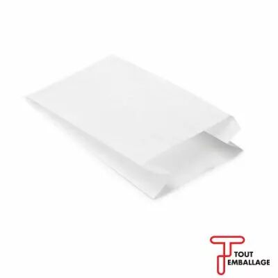 Sac kraft blanc � soufflets