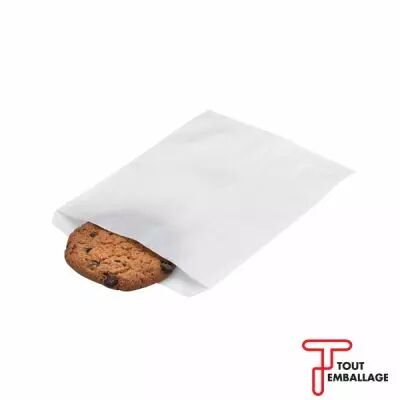 Sac kraft papier blanc plat