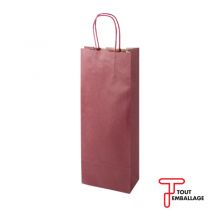 Sac papier kraft torsadé bouteille