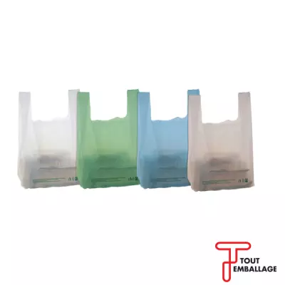 Sac plastique bretelle liass� 50 microns recycl�