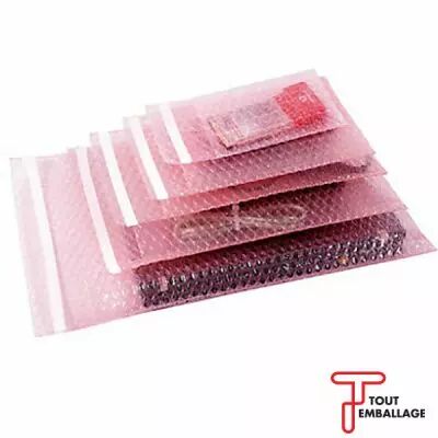 Sachet bulles antistatique fermeture adh�sive