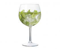 Verre à pied et flûte réutilisable plastique