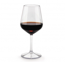 Verre à pied et flûte réutilisable plastique
